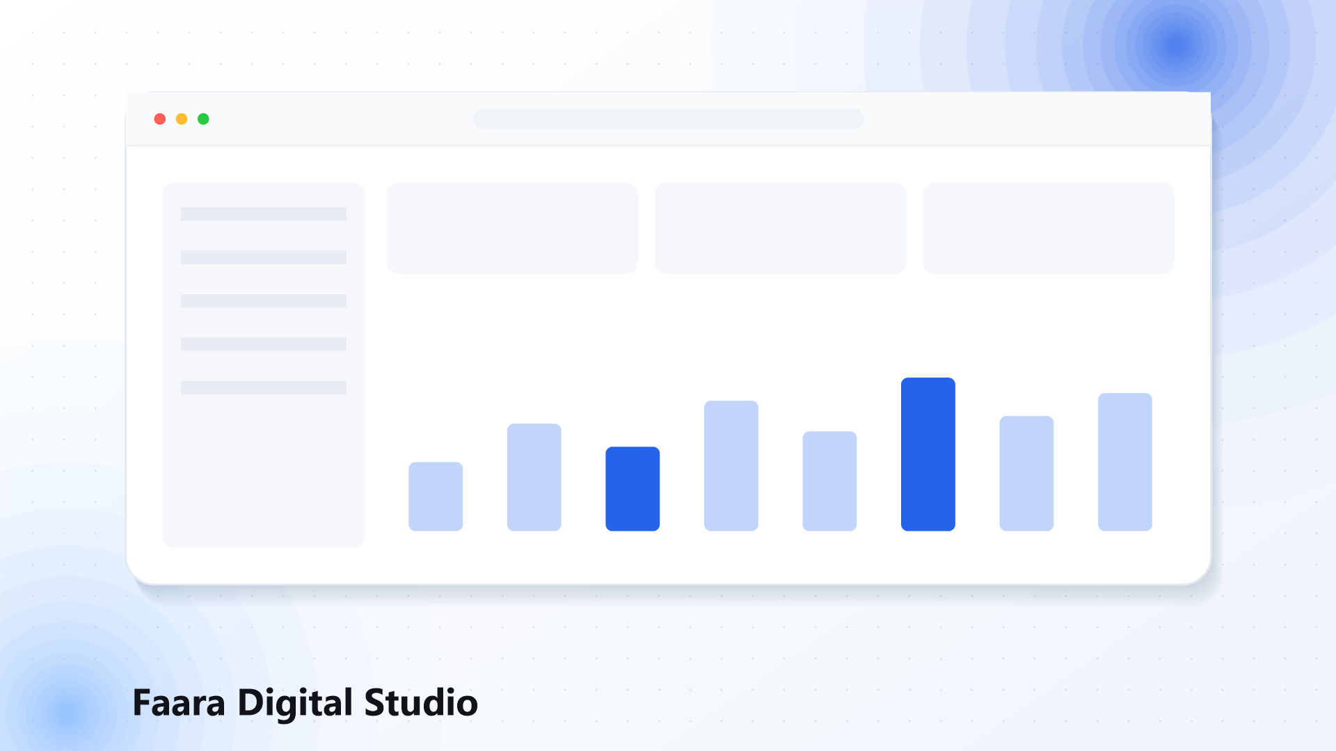 Tim Faara Digital bekerja di studio