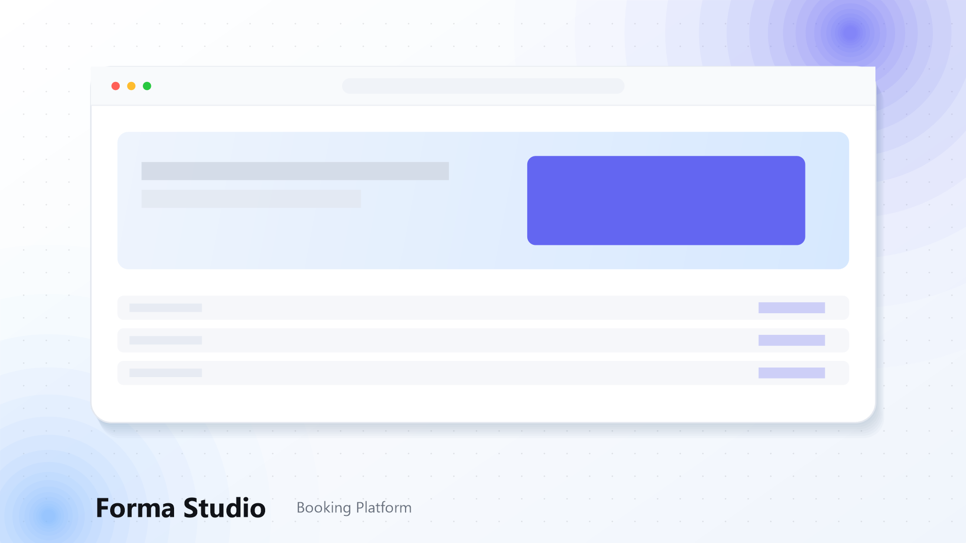 Tampilan utama Forma Studio
