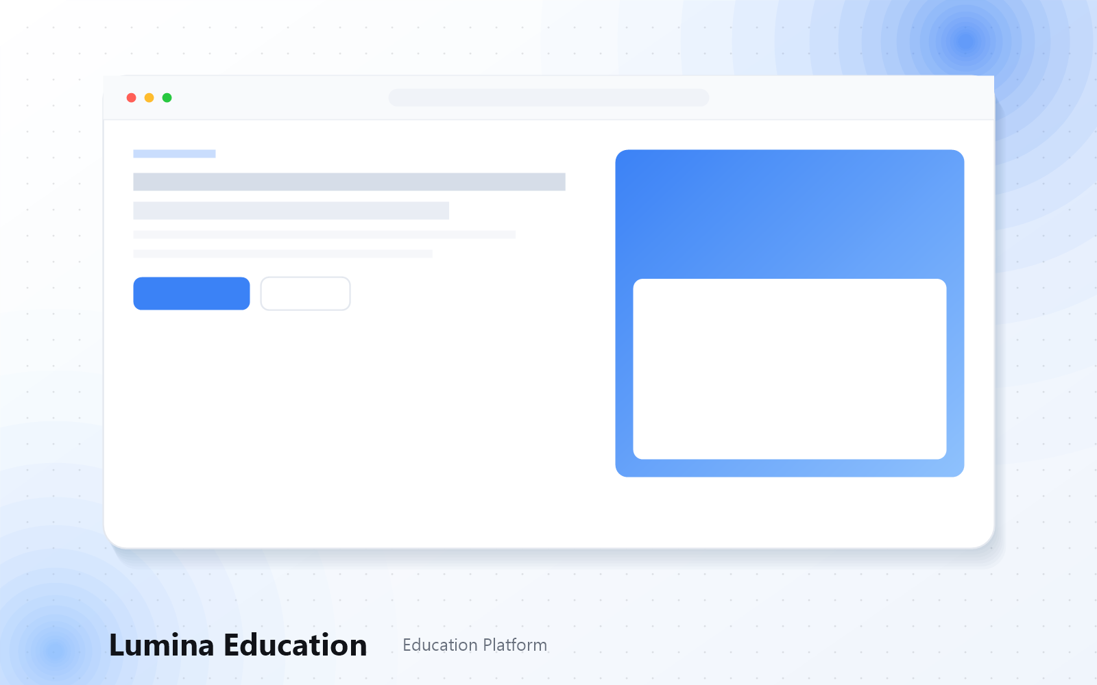 Tampilan dashboard Lumina Education