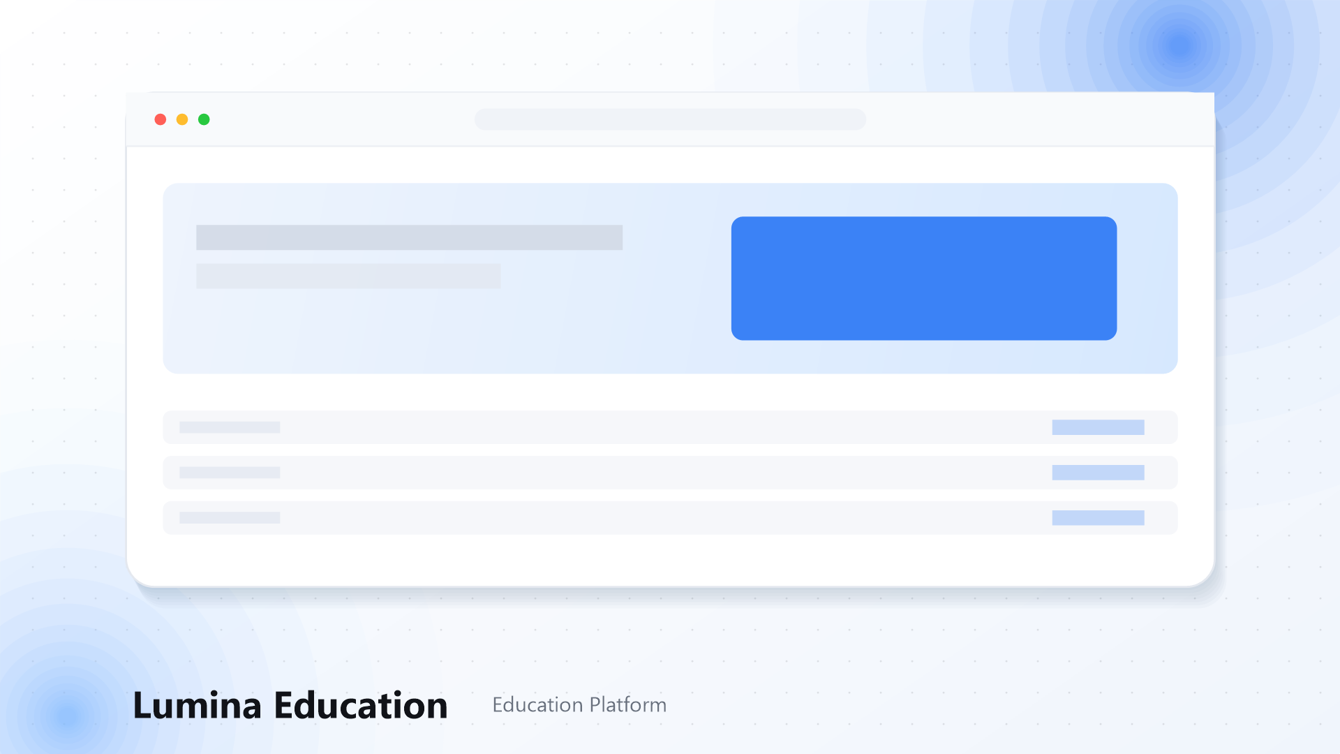 Tampilan utama Lumina Education