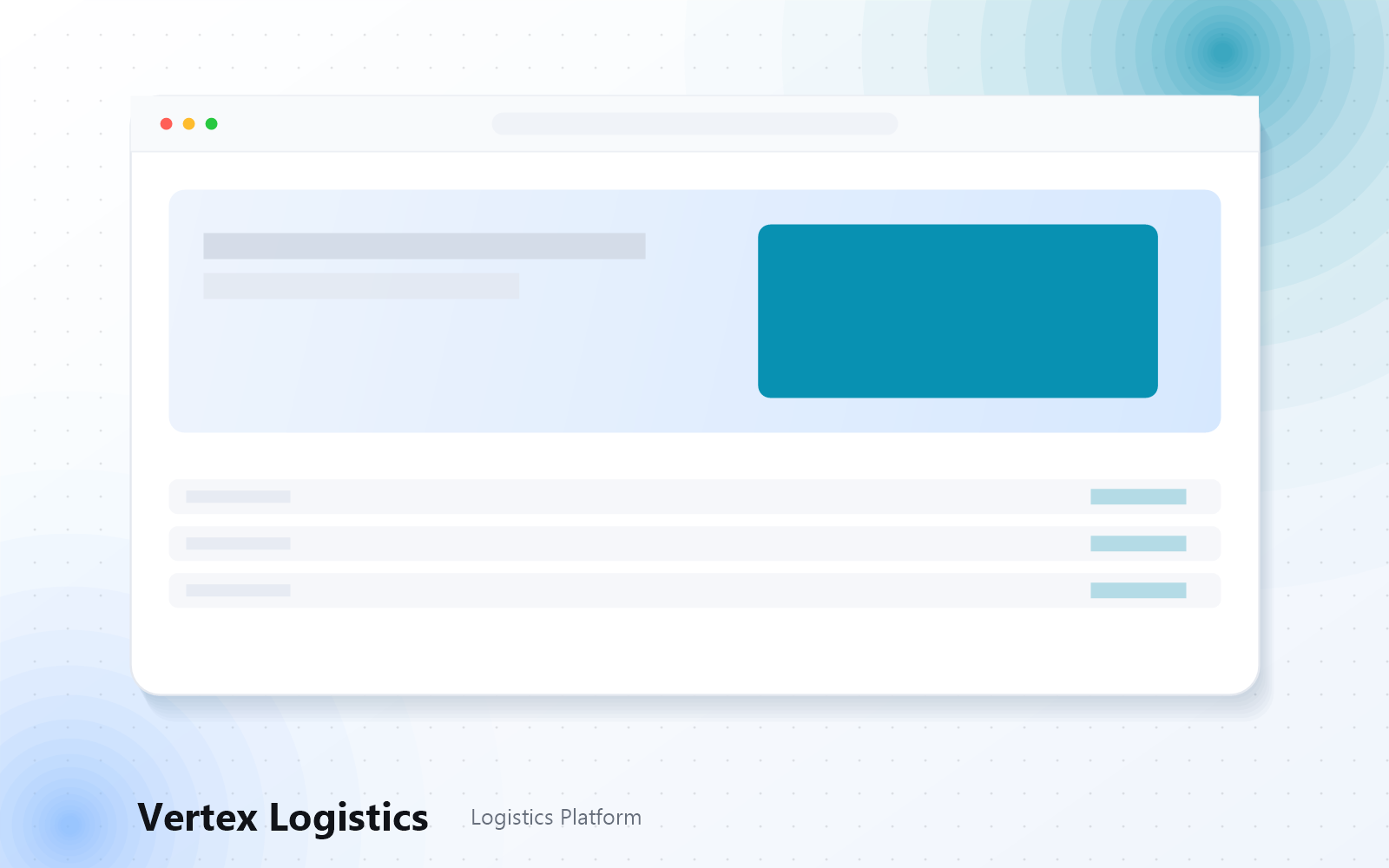 Tampilan mobile Vertex Logistics